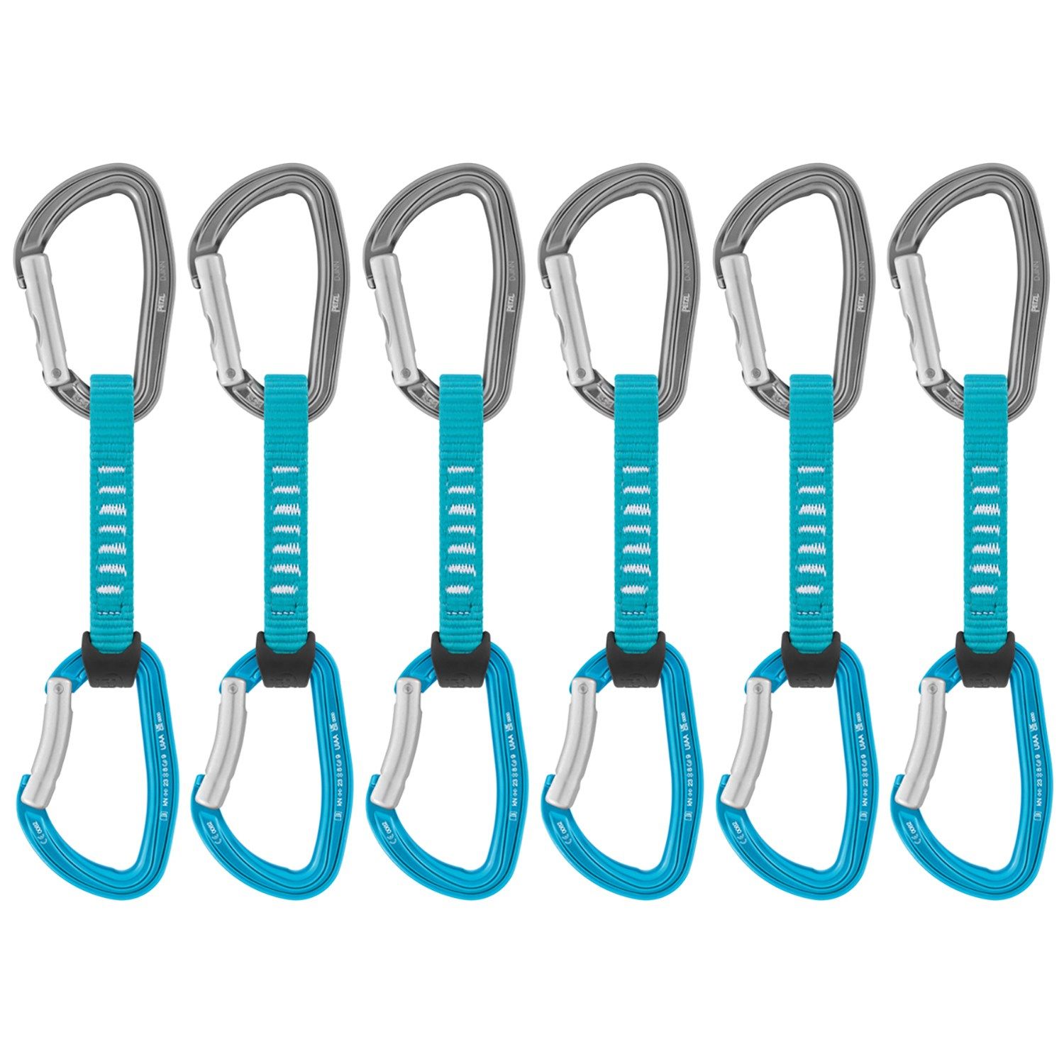 Petzl Djinn Axess Quickdraw 6pack 11cm Turquoise