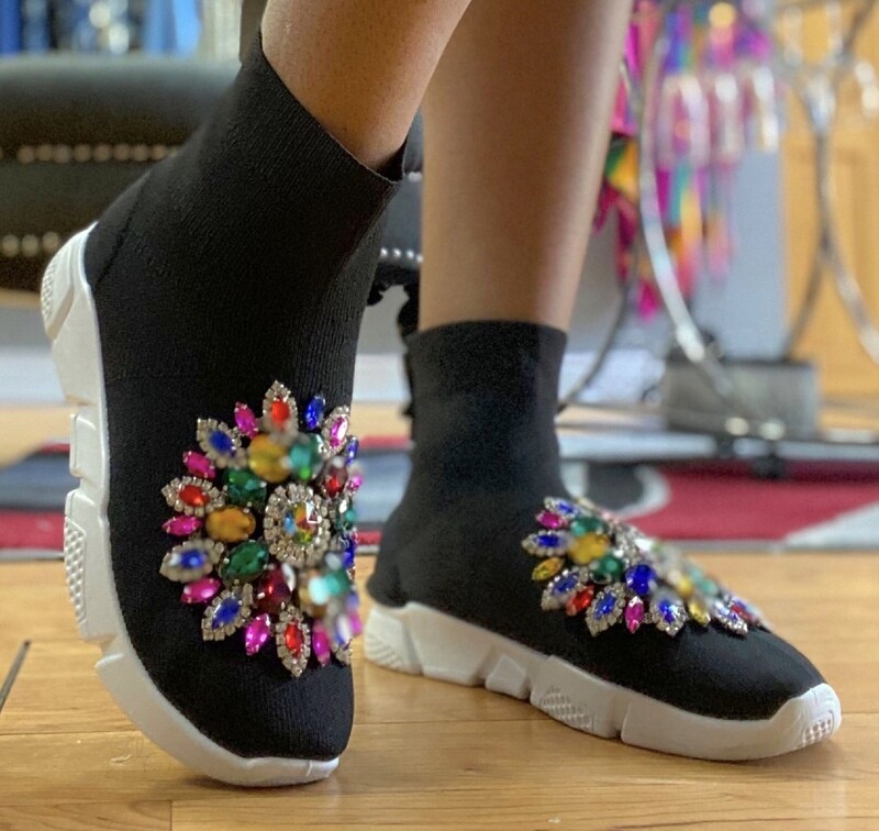 Bejeweled Sock Sneaker