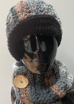 Newsboy Ash Variation Crochet Set Newsboy Ash Variation Crochet Set