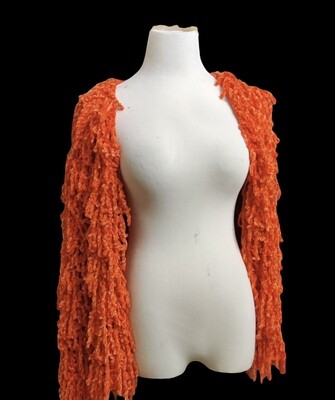 Orange Crochet Sweater