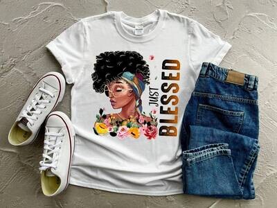 Just Blessed Tshirts - White