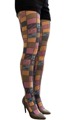Colorful Patch Tights