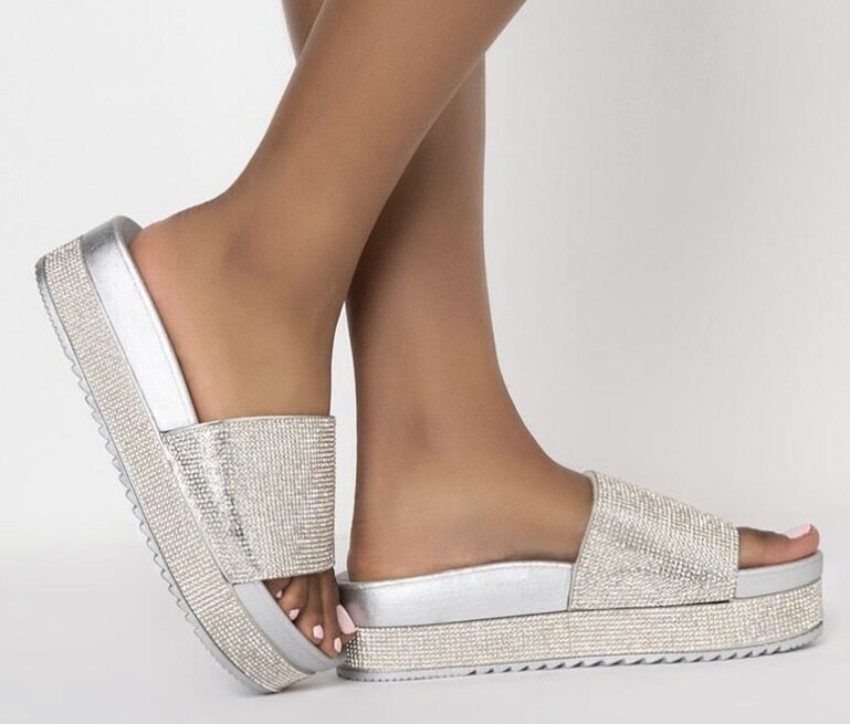 Silver Bling Sandal