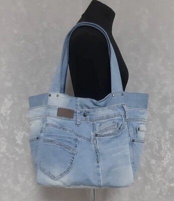 Washed & Out Denim Tote