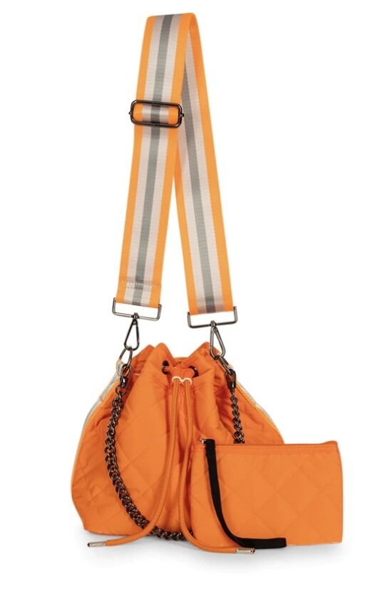 Lindsey Orange Puffer Bag