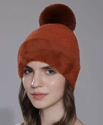 Plush Faux Rabbit Hat