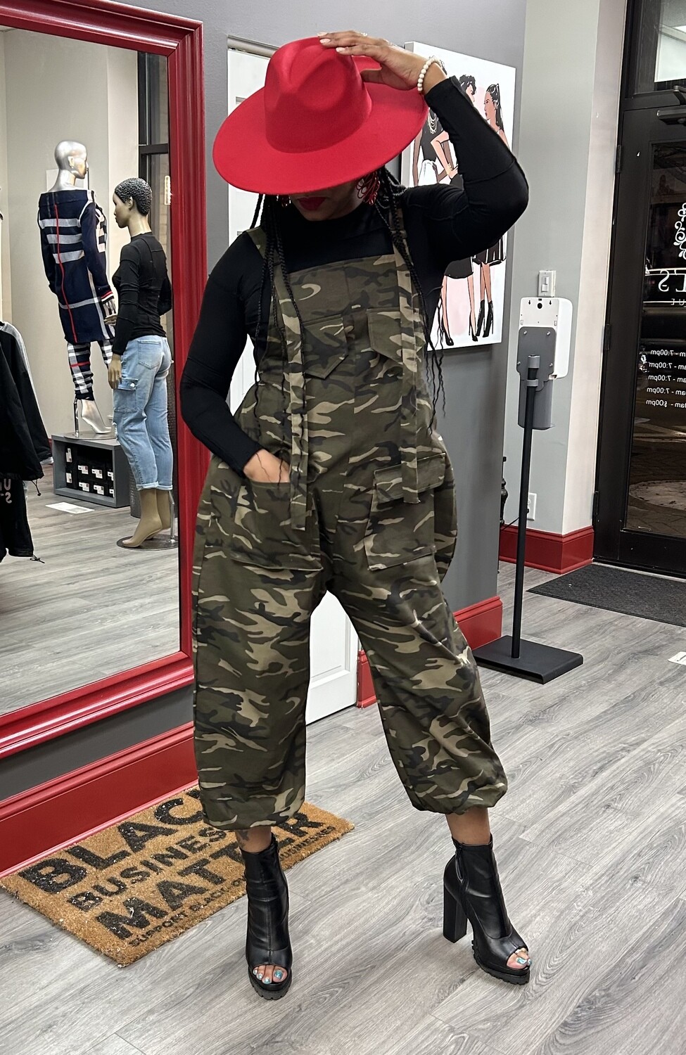 Camouflage Overall Jumpsuit