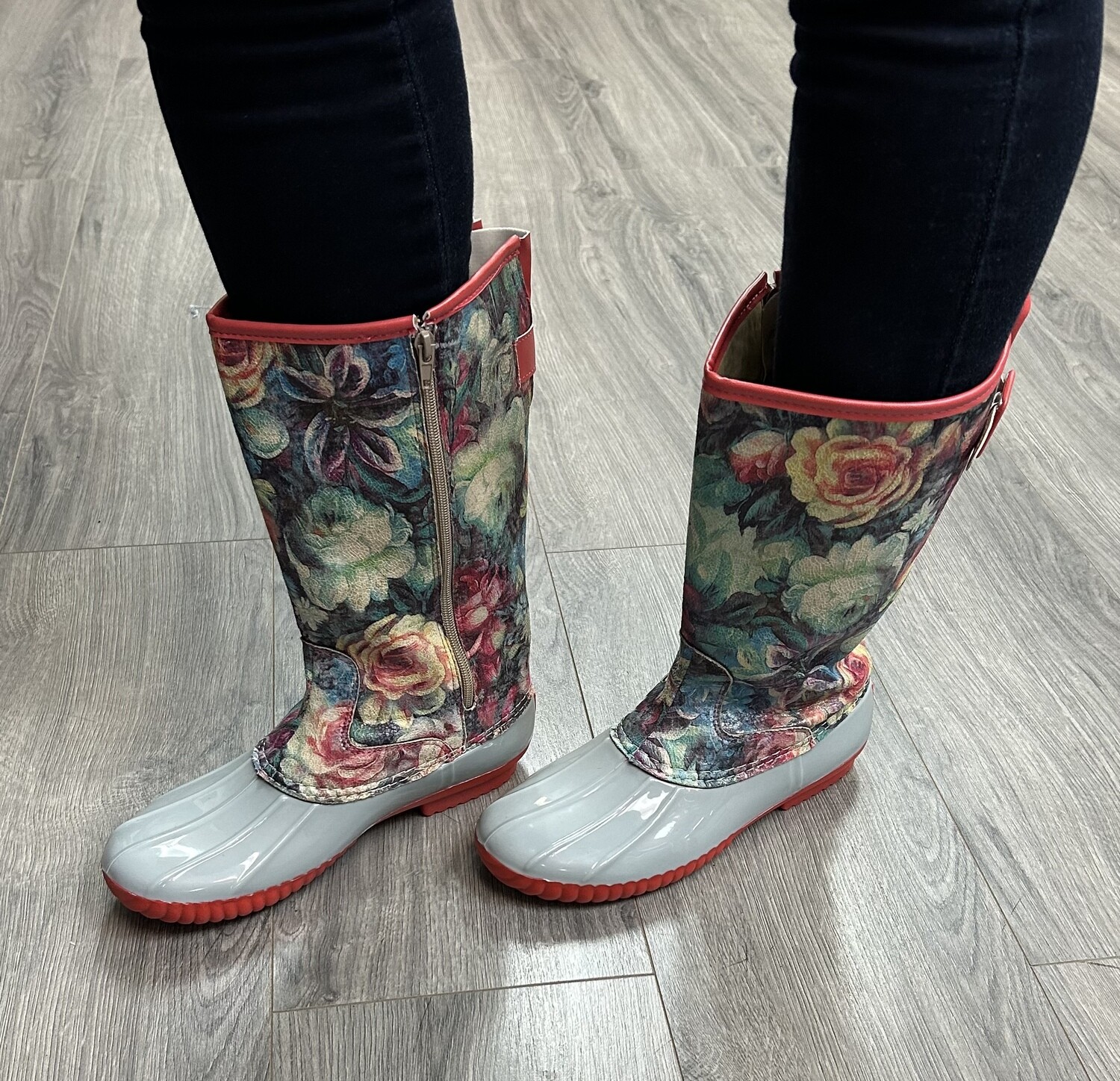 Floral Rain Boot