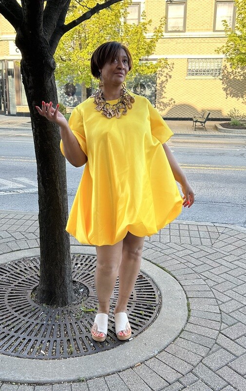 Balloon Dress Yellow