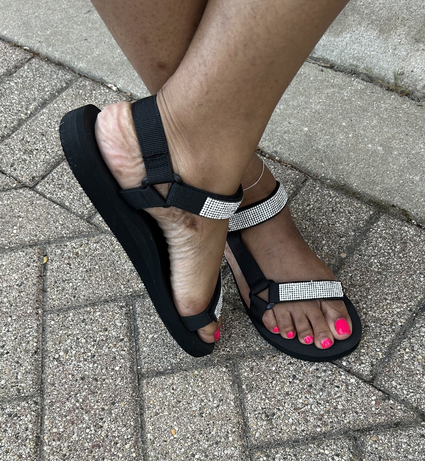 Bling Comfy Strap Sandal