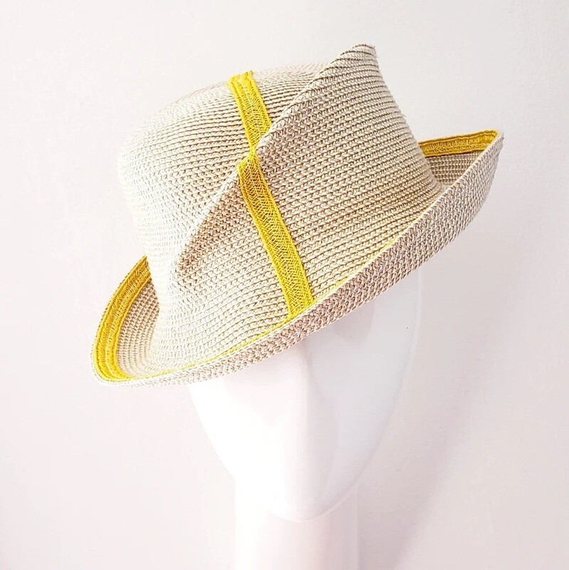 Straw-N-Stripe Designer Hat