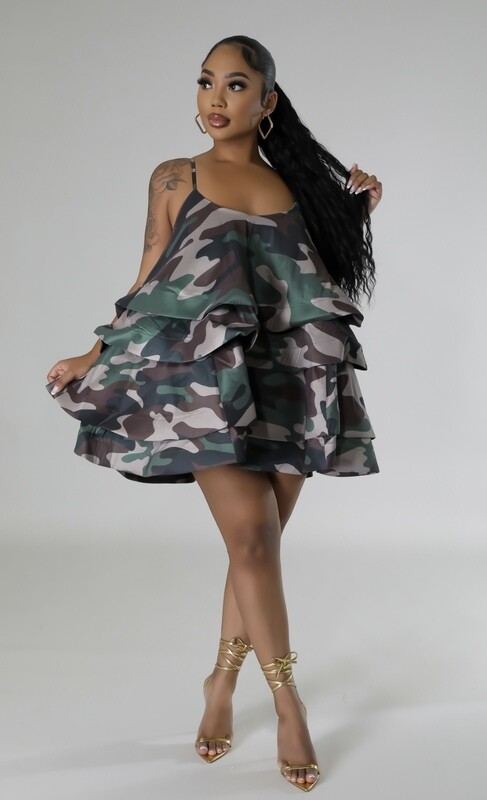 Tiered Camouflage Babydoll