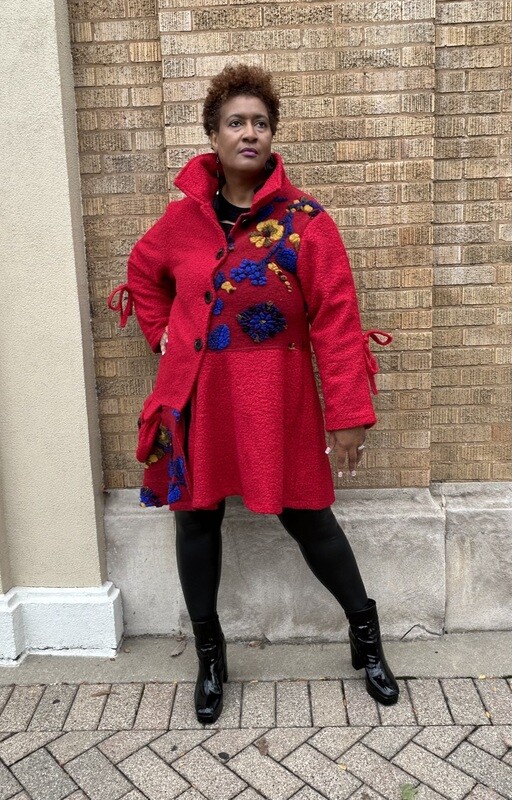 Spring Into Winter Coat - Red