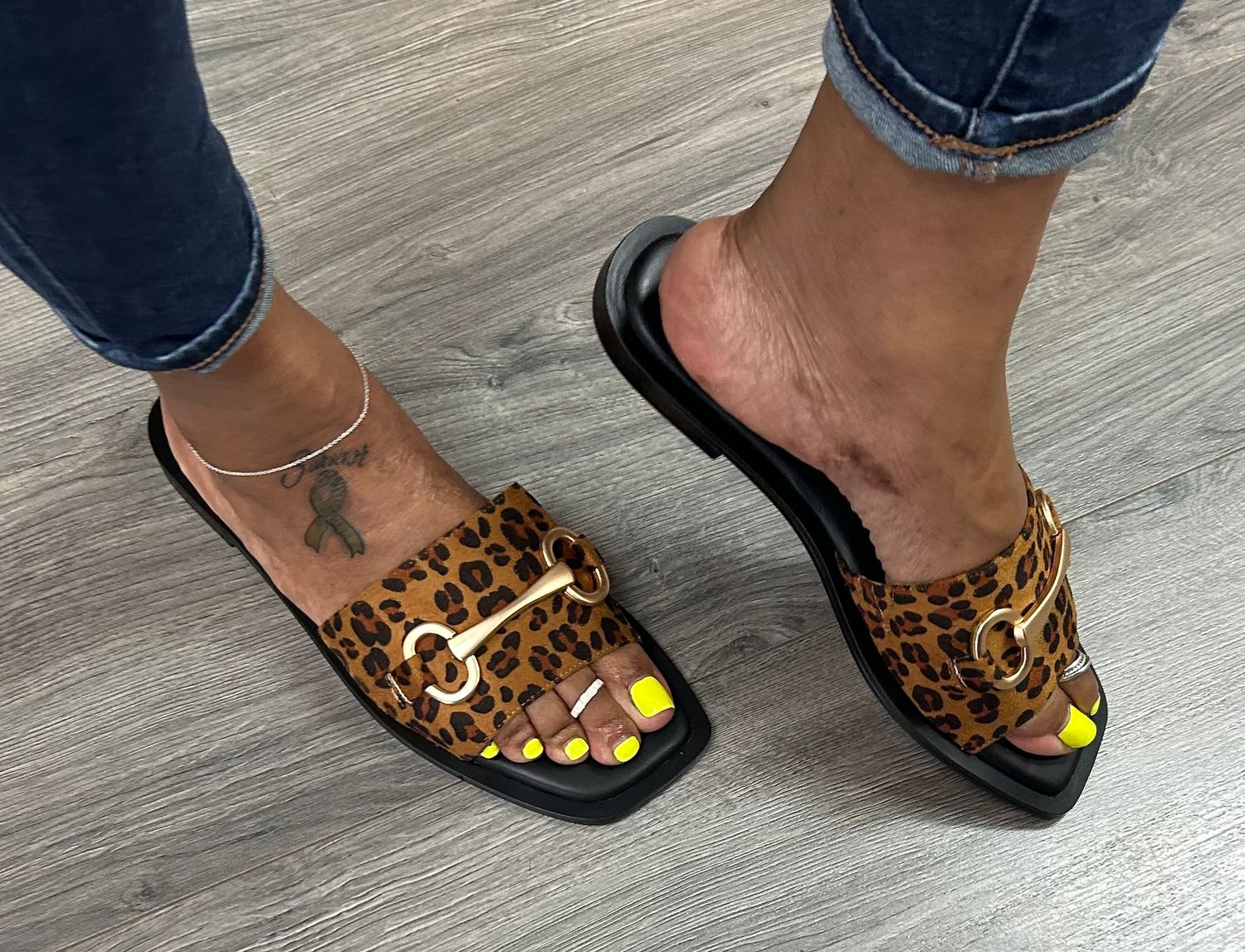 Leopard Sandal
