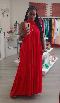 Delightful In Red Maxi