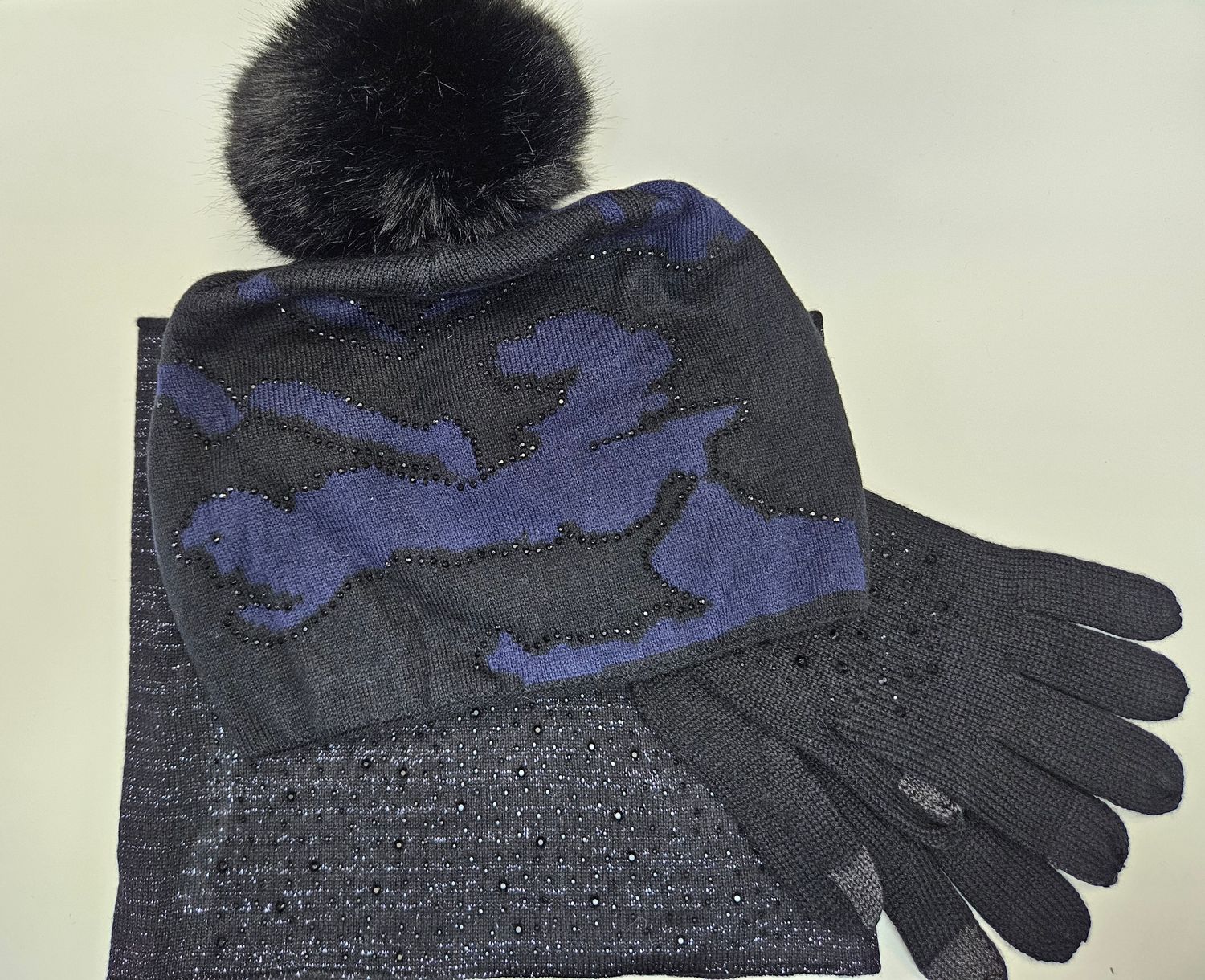 Sparkly Navy Camo Winter Set