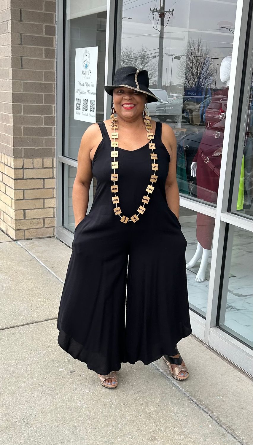 Wide Leg Rayon Jumpsuit