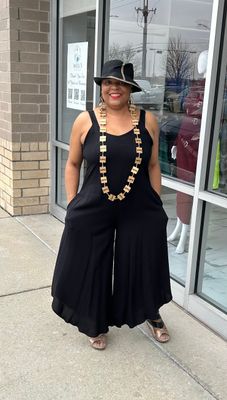 Wide Leg Rayon Jumpsuit