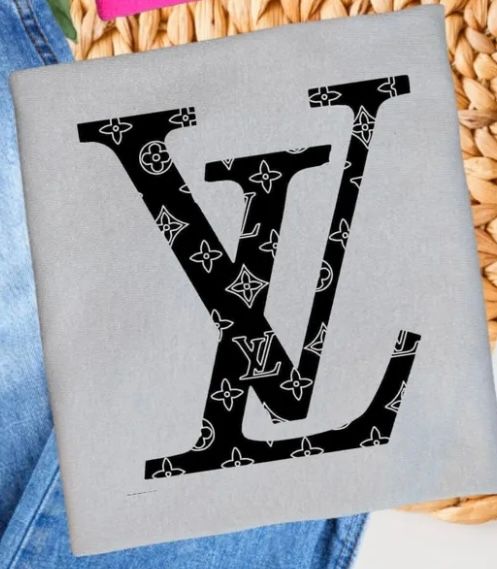 Black &amp; White LV Graphic t-shirt