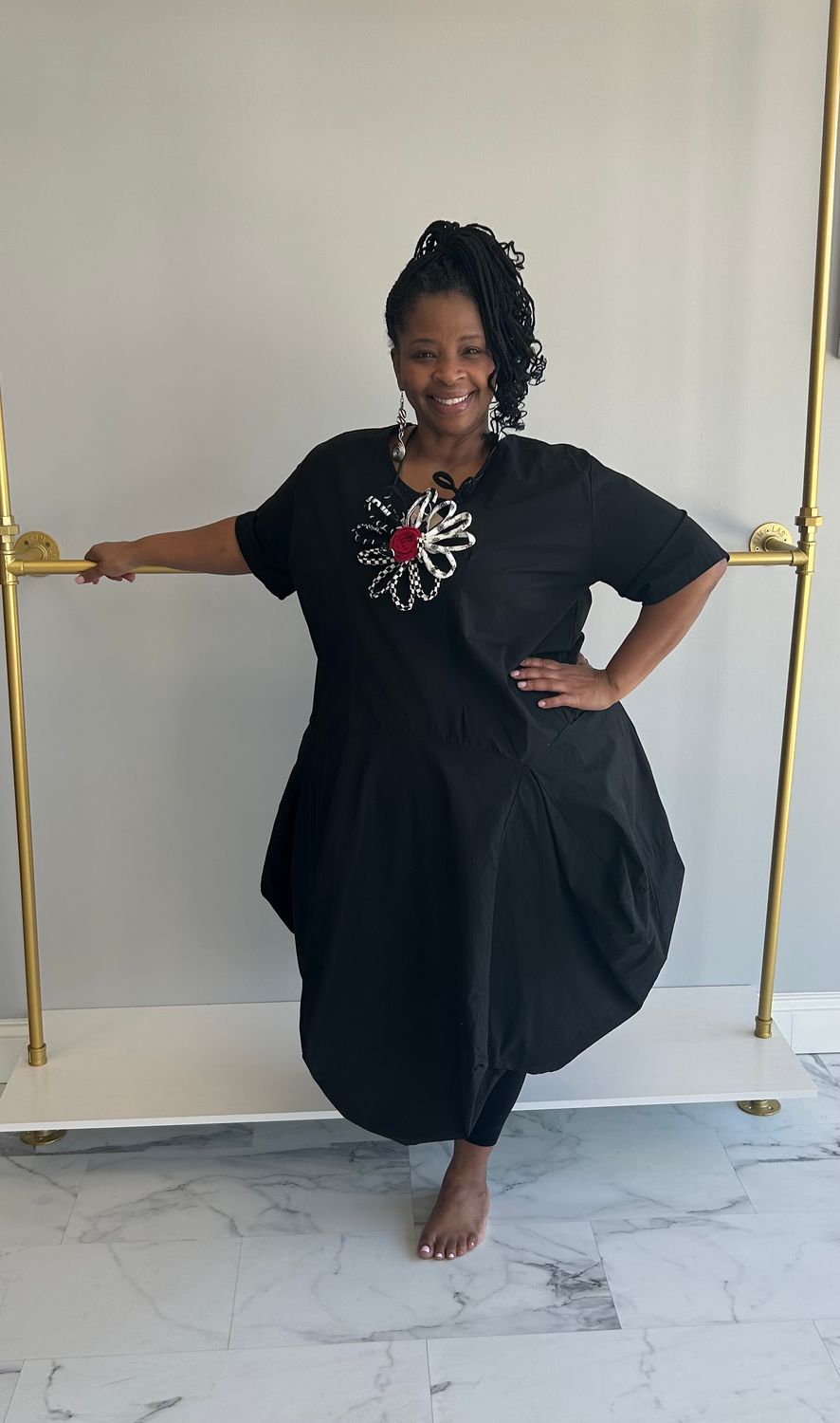 Black Balloon Dress