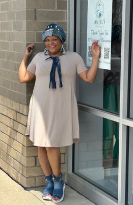 Denim Sand Patchwork Dress