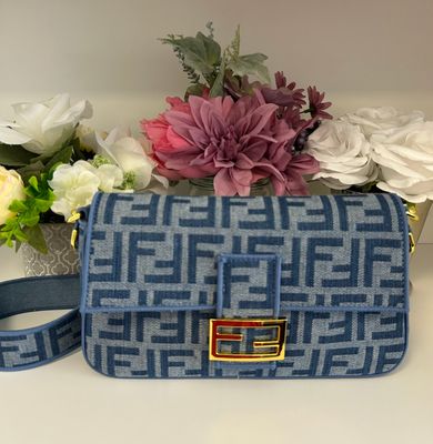 FF Denim Crossbody
