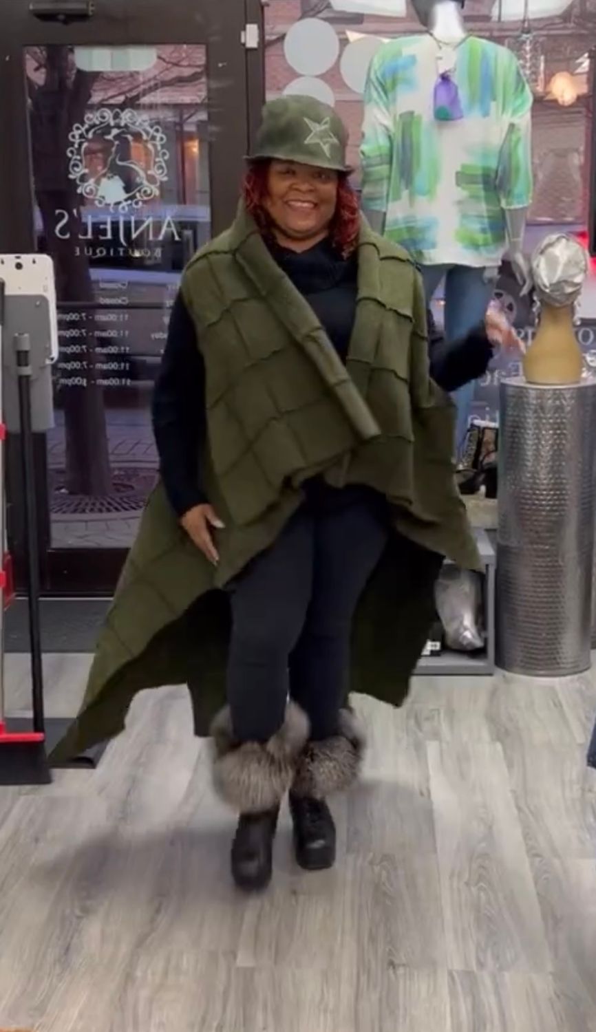 Olive Wool Vest
