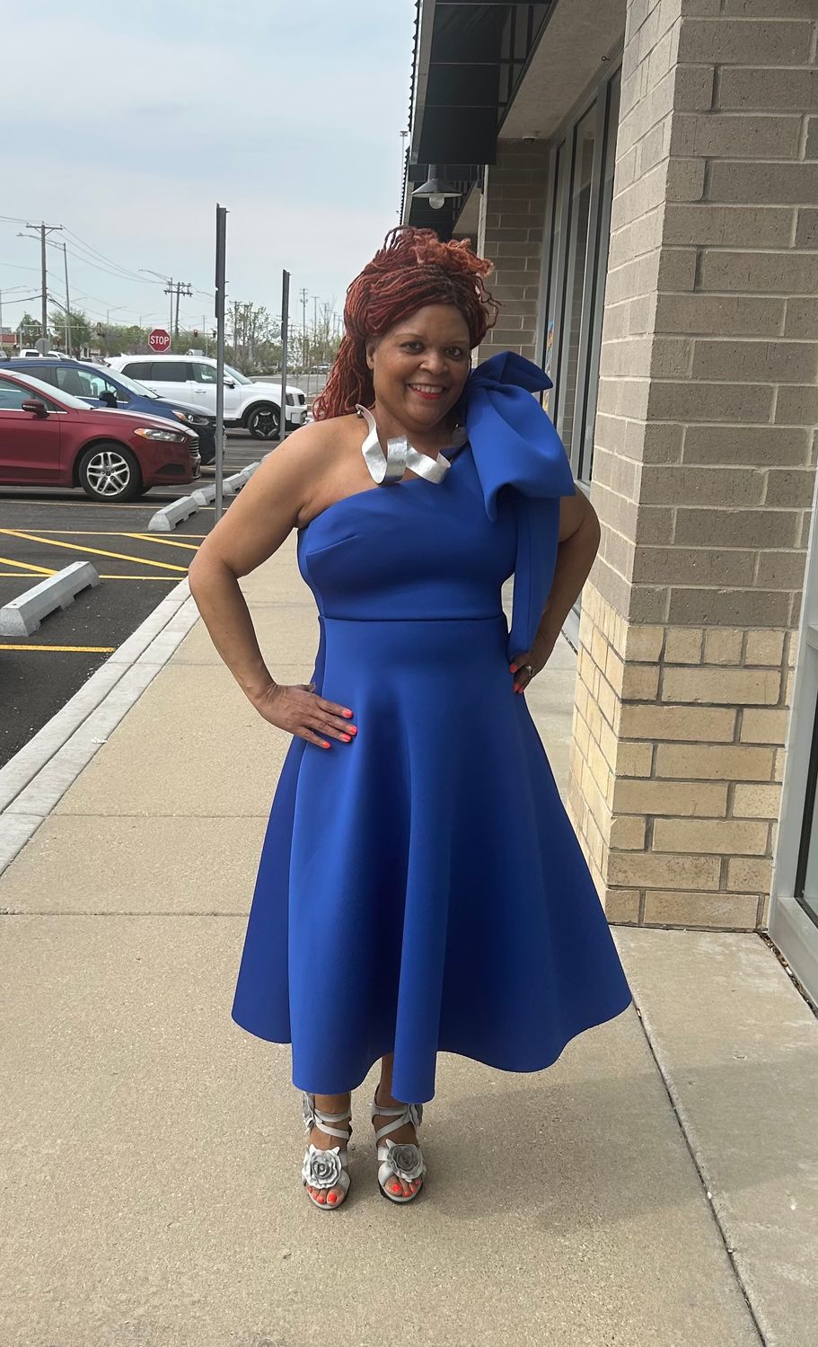 Royalton Bow Midi Dress