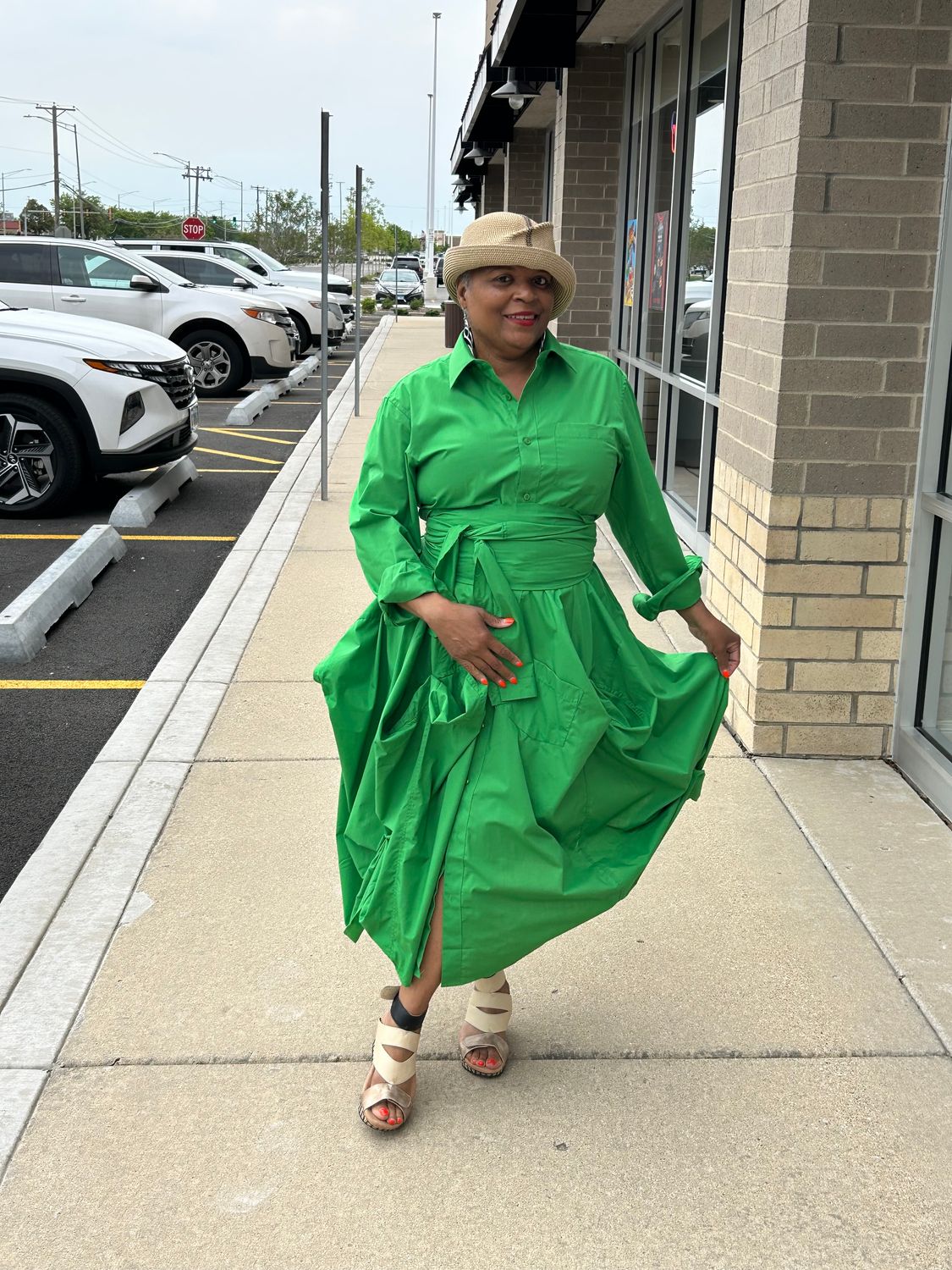 Just Shirts Dress Green