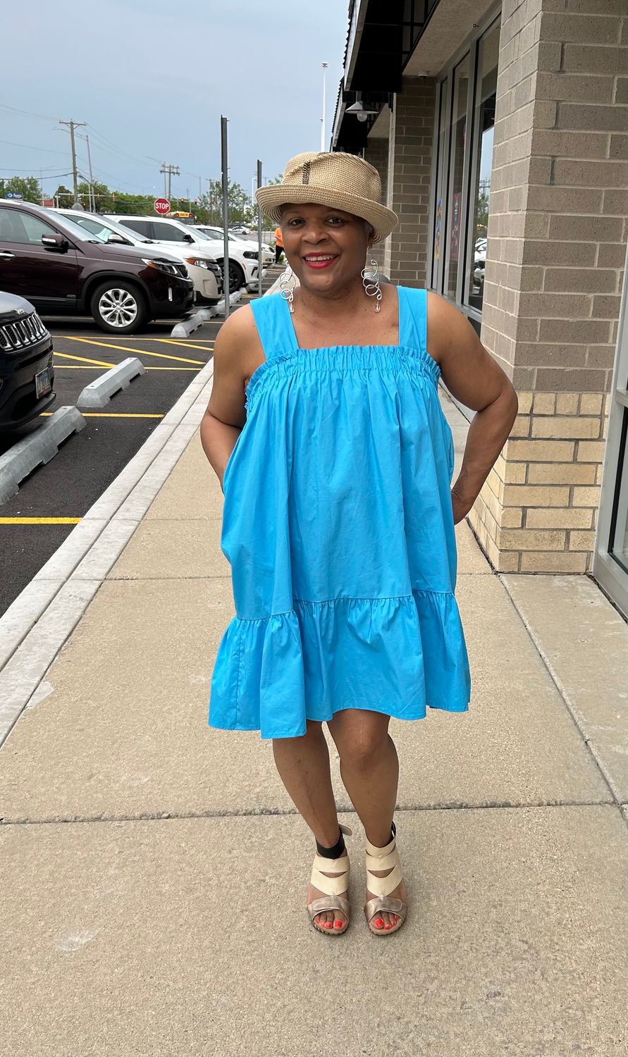 Babydoll Poplin Dress