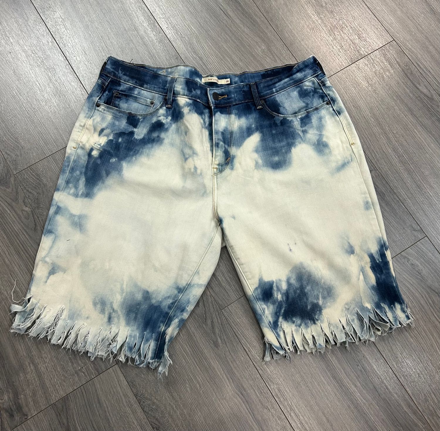 Denim Distressed Shorts