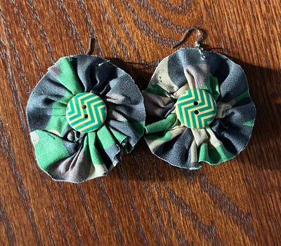 Bloom Button Earrings Small
