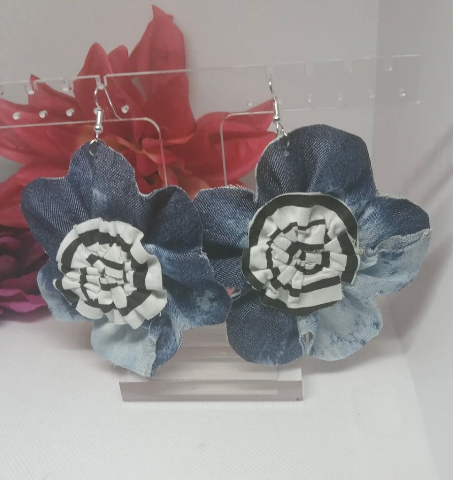 Bloom Button Earrings Large