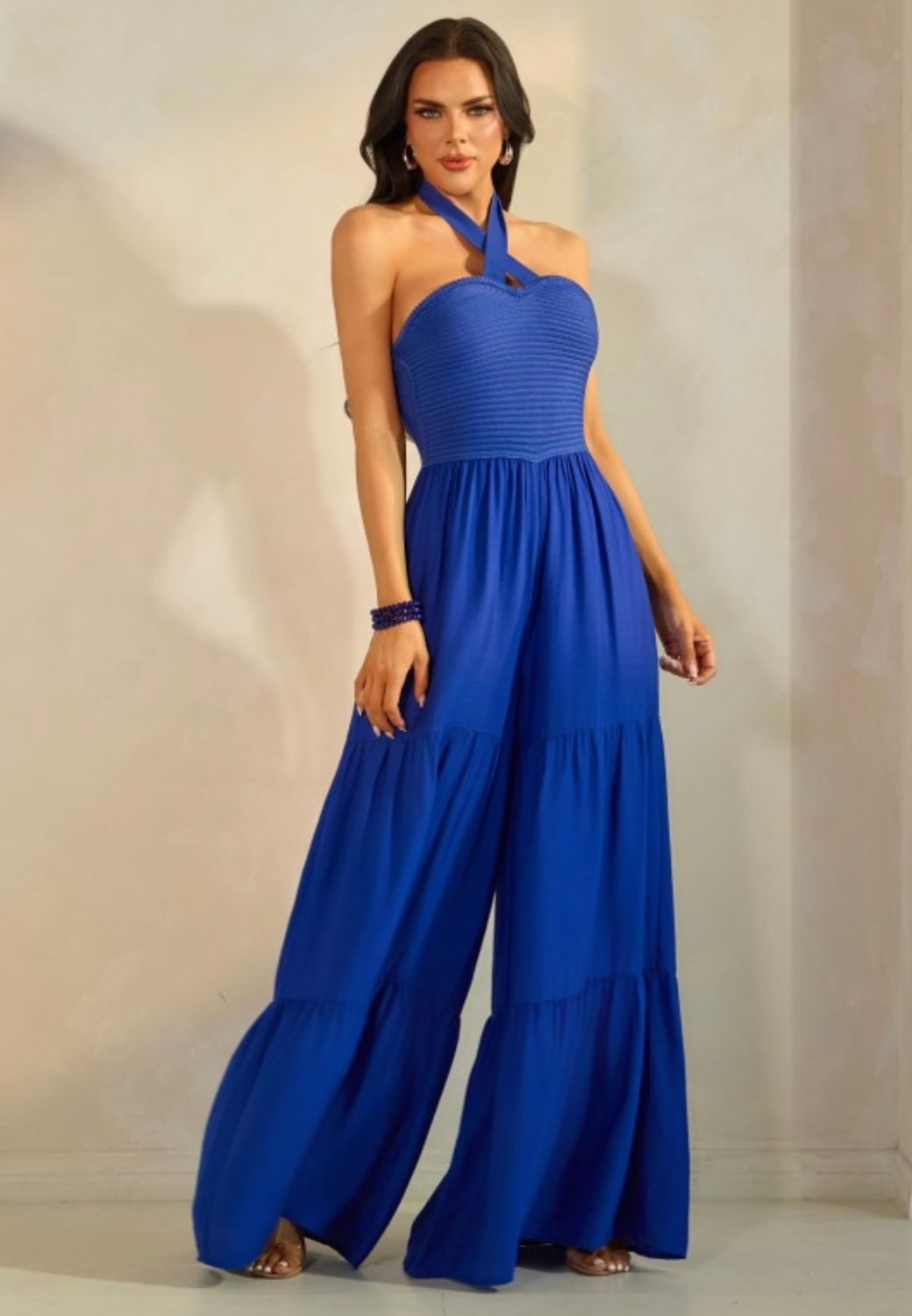Tiered Tube Top Jumpsuit