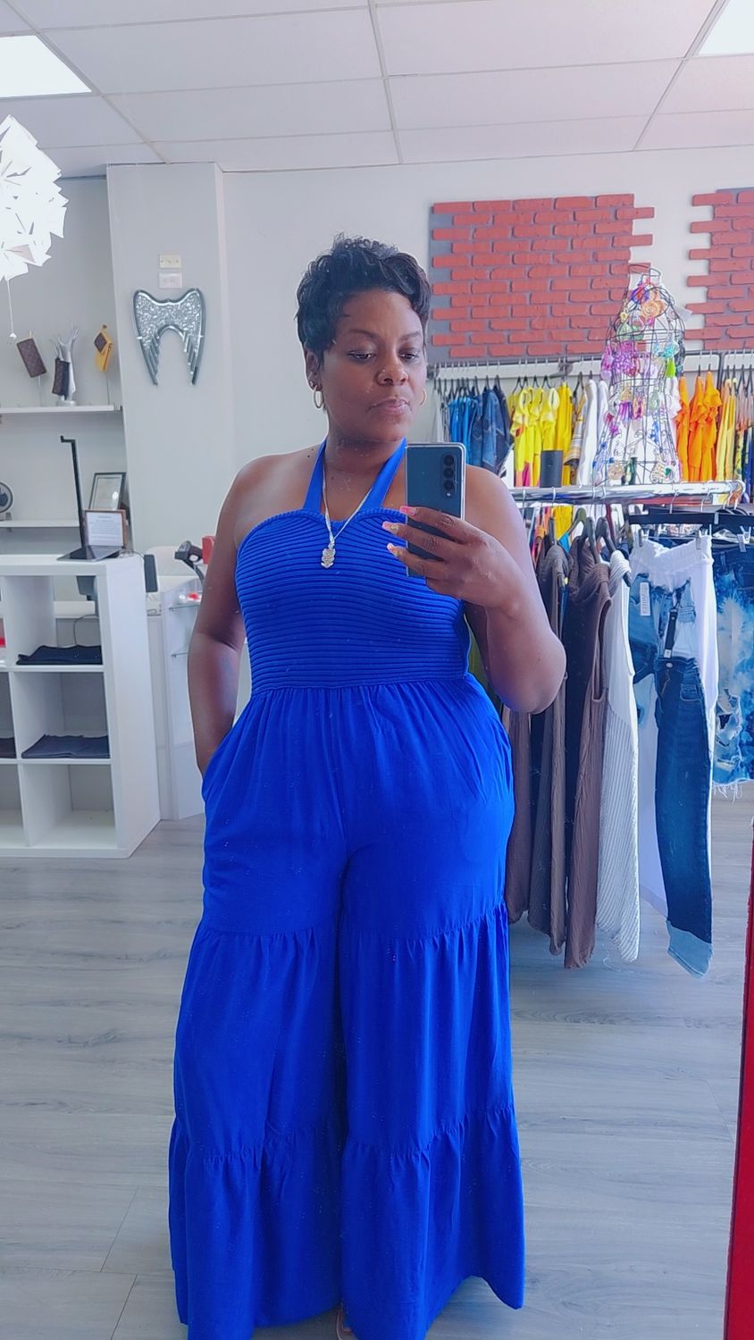 Tiered Tube Top Jumpsuit