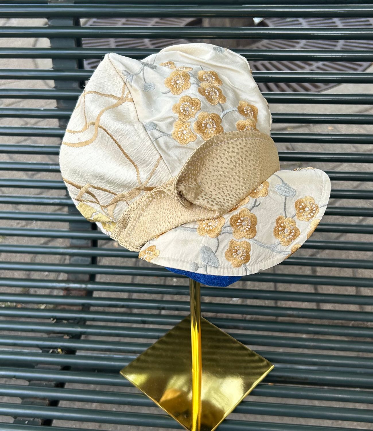 Printed Swirl Linen Hat