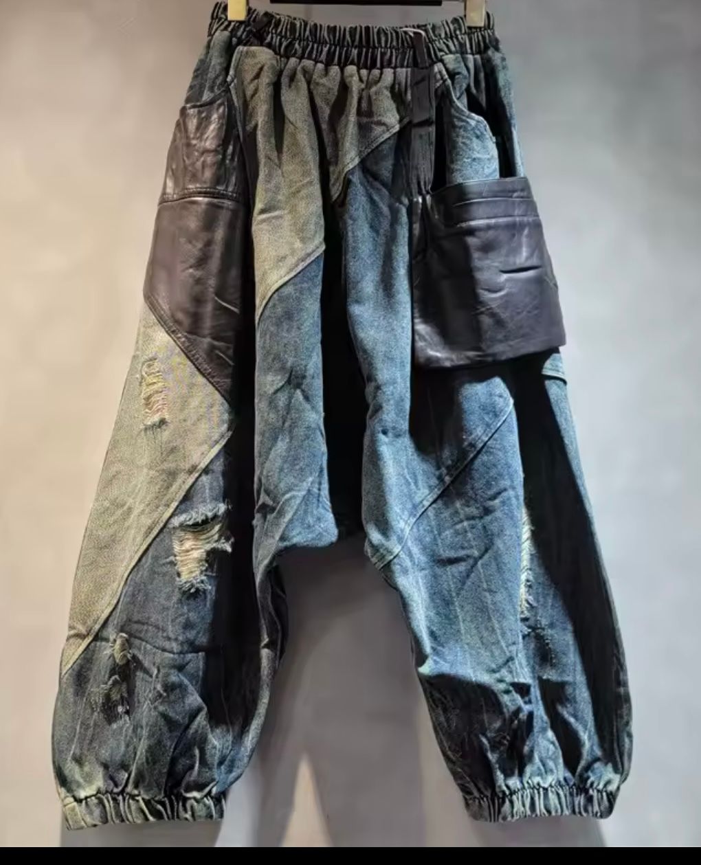 A Touch of Leather Harem Jeans
