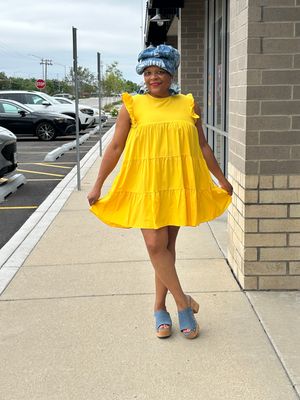 Sunshine Ruffle Babydoll Dress