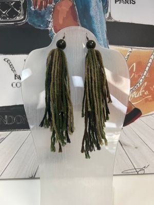 Yarn Camouflage Earrings