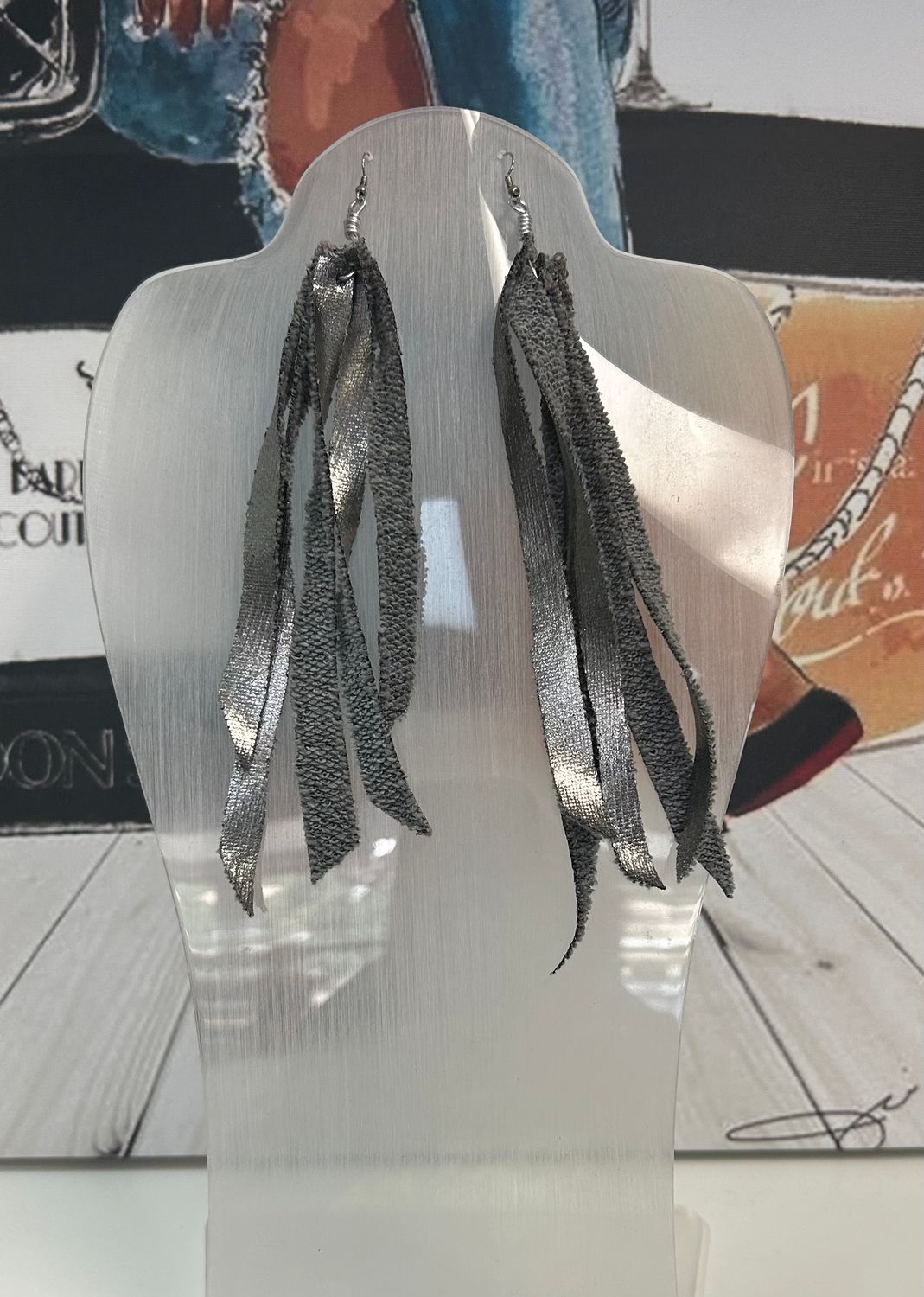 Silver Fringe Earrings