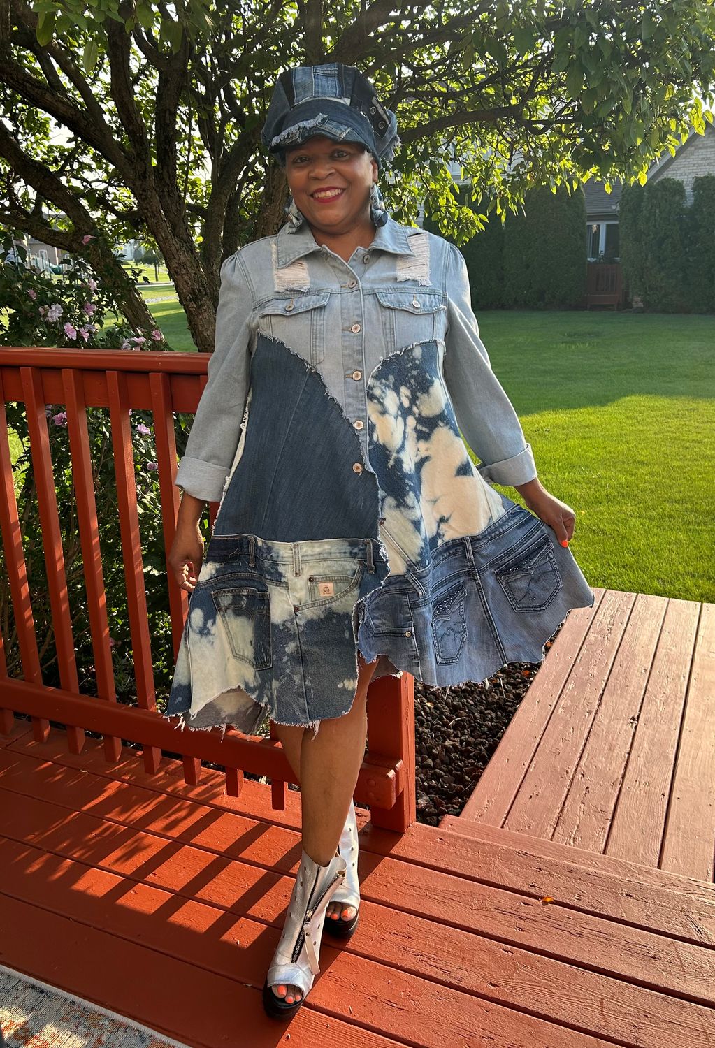 Upcycled Denim Jacket/Dress