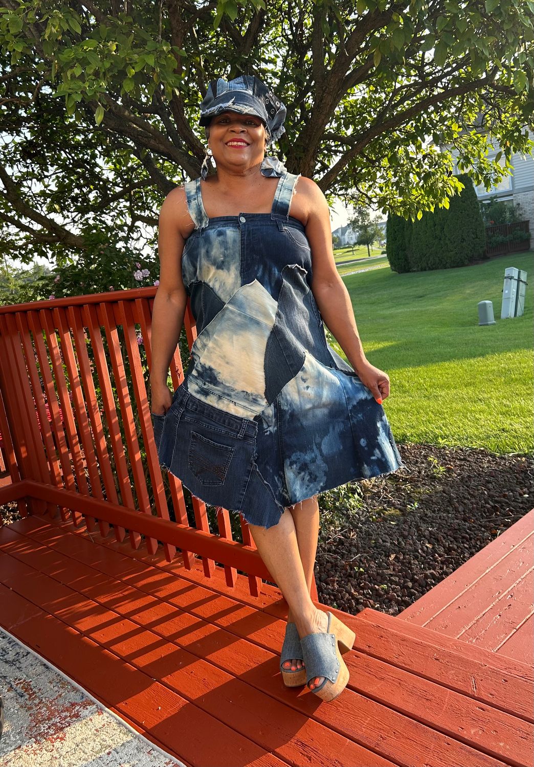 Repurposed Overall Denim Dress