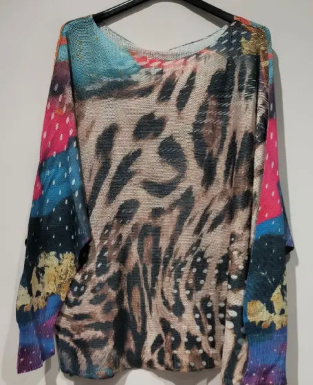 Poleo Multi Leopard Sweater
