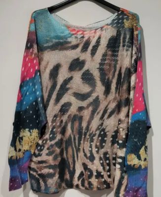 Poleo Multi Leopard Sweater