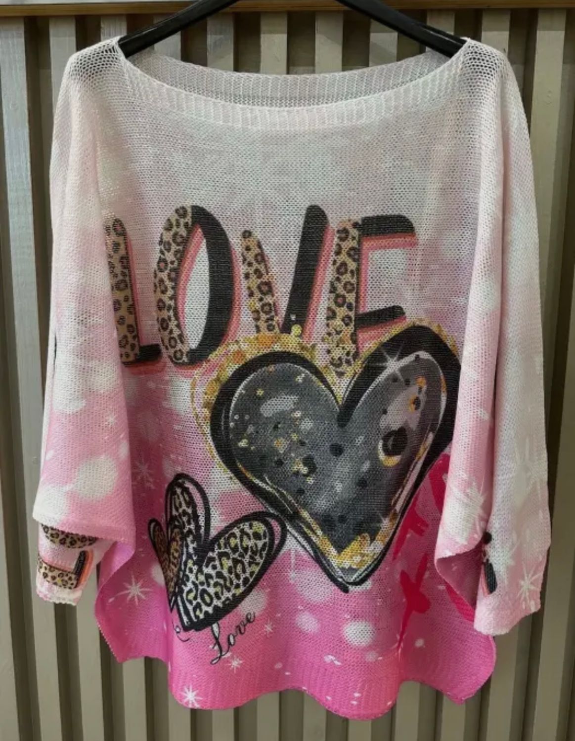 LOVE Pink Sweater