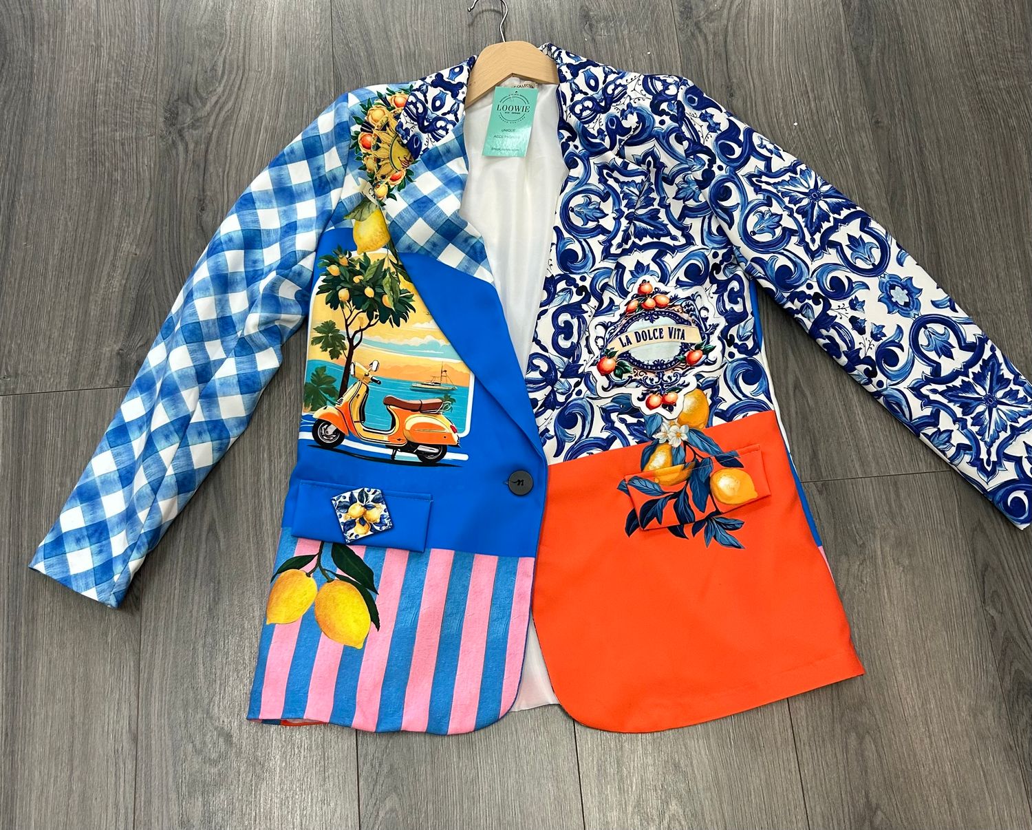 Italian Sunshine Print Blazer