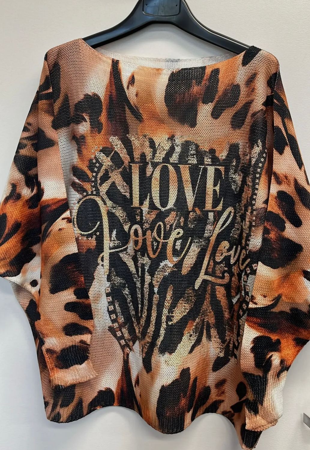 LOVE Leopard Sweater