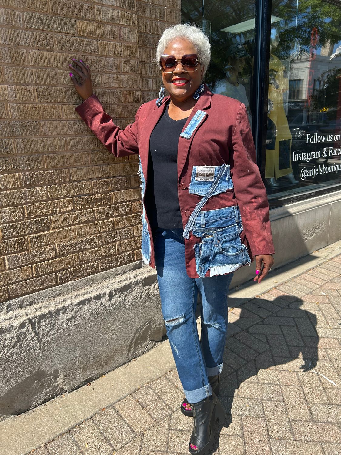 Vintage Palette Patchwork Blazer