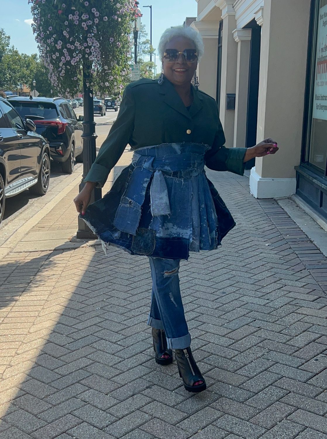 Command Attention Denim Blazer