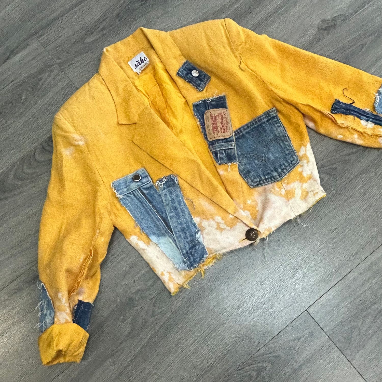 Sunshine Denim Crop Blazer
